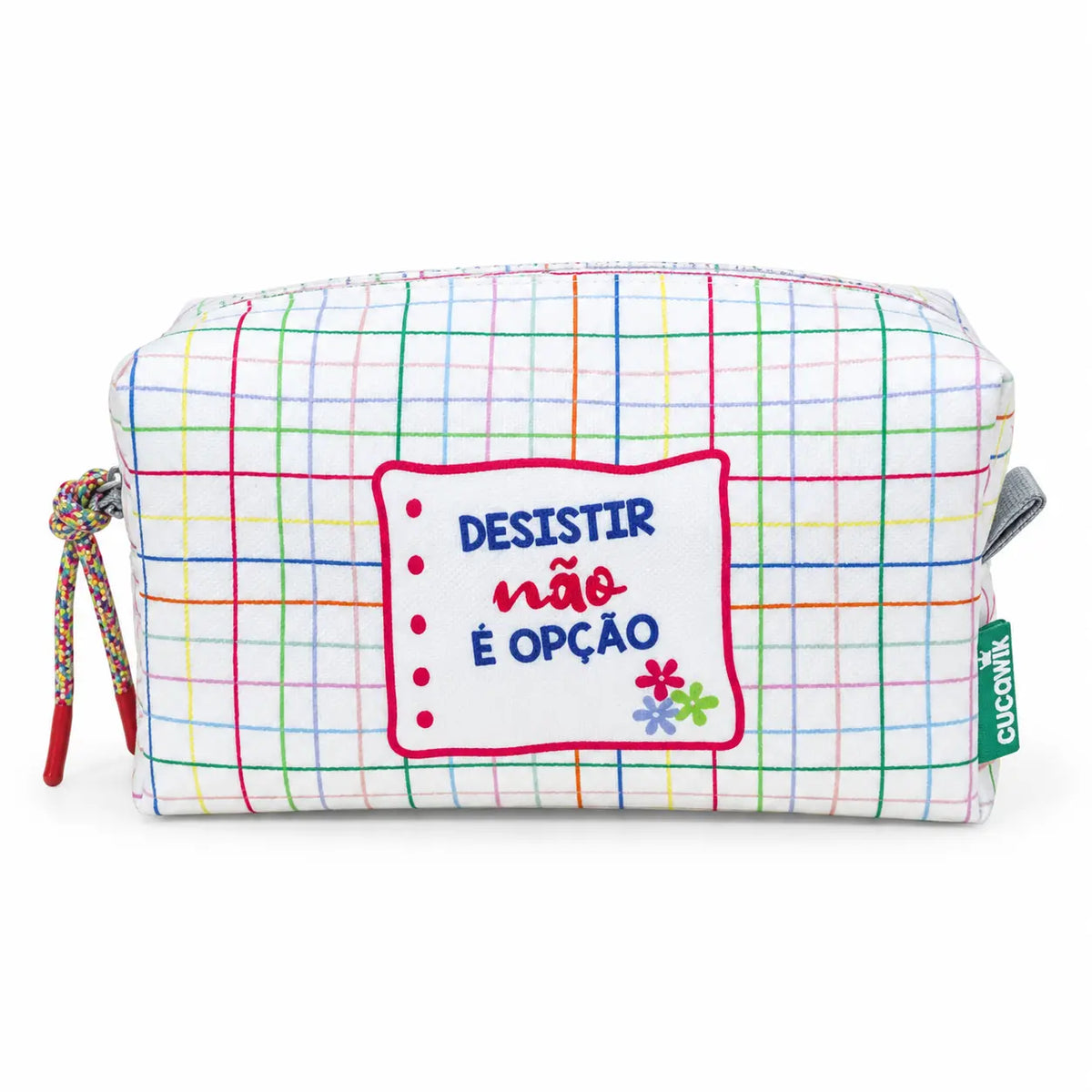 Necessaire Médio Impermeável Eden "Desistir Não é Opção"