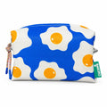 Necessaire Médio Impermeável Eden Ovos Estrelados Azul