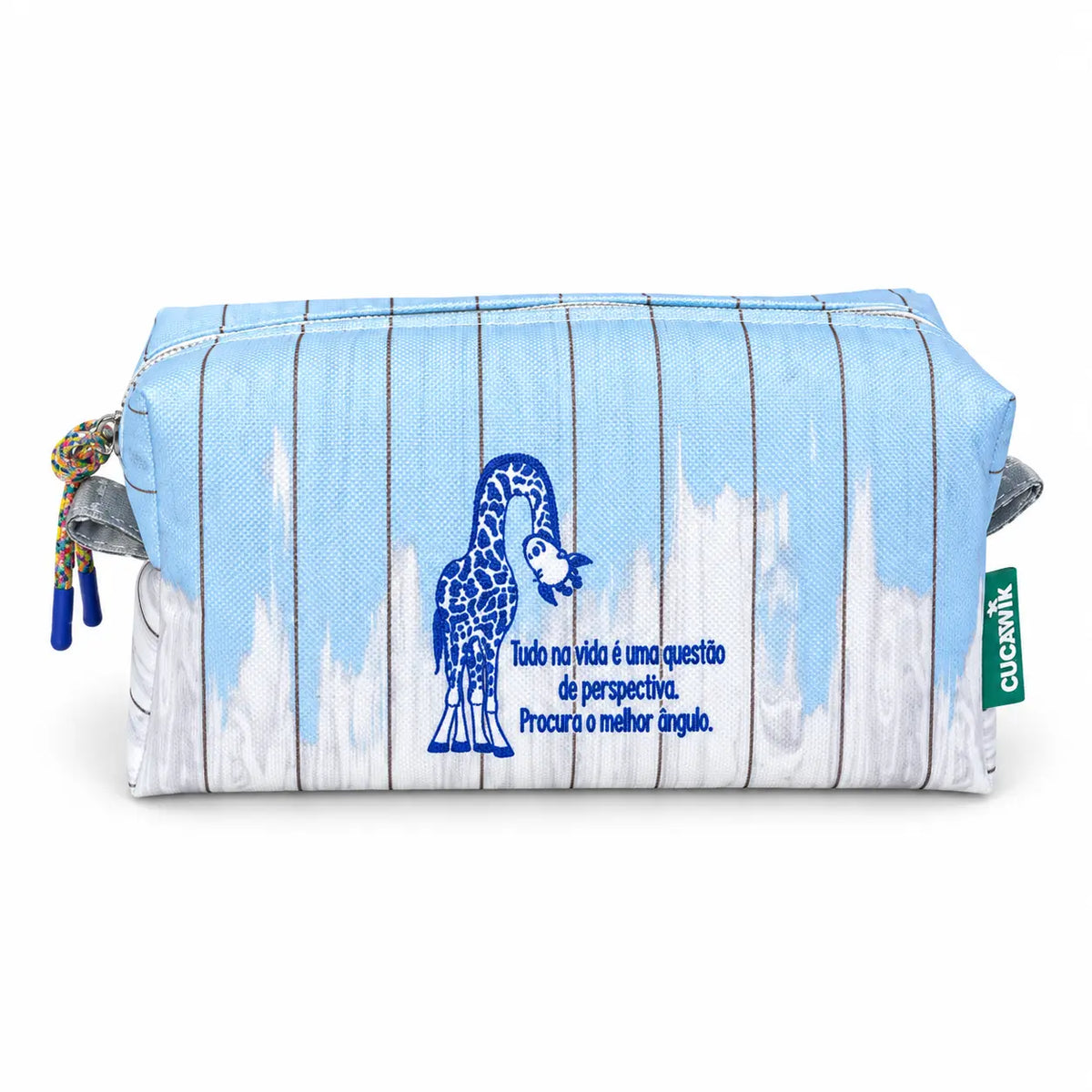 Necessaire Médio Impermeável Eden "Tudo na Vida é uma Questão de Perspectiva, Procura o Melhor Ângulo"