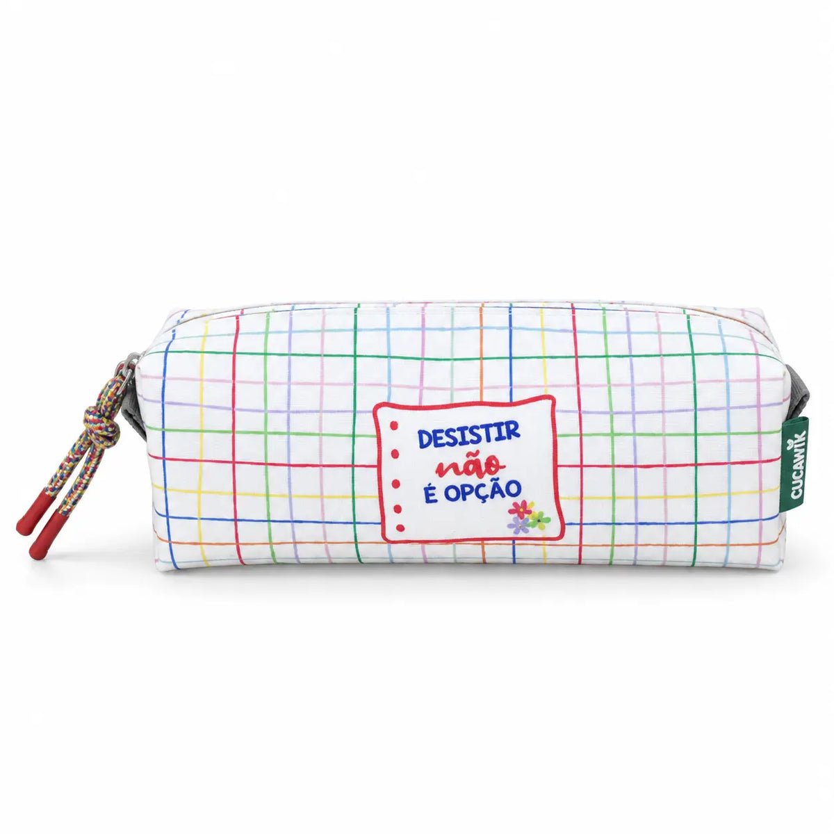 Necessaire Pequeno Impermeável Eden "Desistir Não é Opção"