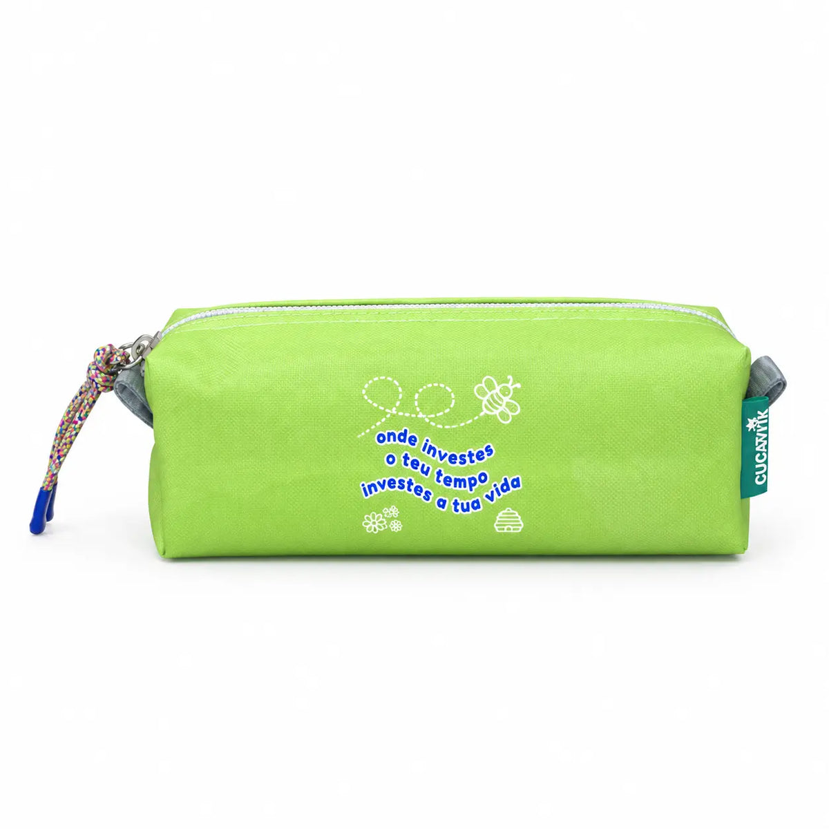 Necessaire Pequeno Impermeável Eden "Onde Investes O Teu Tempo Investes A Tua Vida"