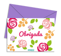Postal de Agradecimento "Obrigada" | Cucawik