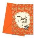 Postal de Agradecimento "Thank You!" Laranja | Cucawik