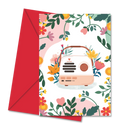 Postal de Rádio com Flores | Cucawik