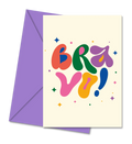 Postal com Mensagem Inspiradora "Bravo" | Cucawik