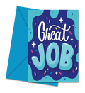 Postal com Mensagem Inspiradora "Great Job" | Cucawik