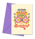 Postal com Mensagem Inspiradora "Hello Sunshine" | Cucawik