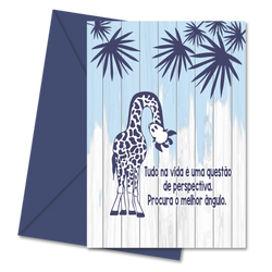 Postal com Frase "Tudo na Vida é uma Questão de Perspectiva, Procura o Melhor Ângulo" | Cucawik
