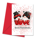 Postal de Gnomos Joaninhas Love "You're My Soulmate" | Cucawik