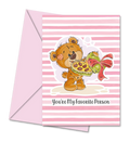 Postal de Namorados com Ursos a dar um Beijo "You´re My Favorite Person" | Cucawik