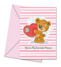 Postal de Namorados com Elefantes no Baloiço "You are My Sweetie" | Cucawik