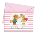 Postal de Namorados com Urso e Postal de Amor "You´re My Favorite Person" | Cucawik