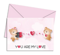 Postal de Namorados com Pinguins a Tocar Viola "You are My Love" | Cucawik