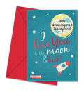 Postal Raspadinha “I Love You to the Moon & Back” Cucawik