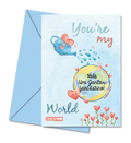 Postal Raspadinha de Namorados Personalizável “You’re My World” | Cucawik
