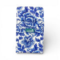 Protetor de Bolso e Porta-Canetas Nurse Paisley Peónias Azul Porcelana | Cucawik