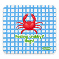 Tapete de Rato Remy com Frase "Feeling Crabby? Hugs!"