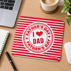 Tapete de rato com frase I Love Dad - Father's Day em ambiente de escritório